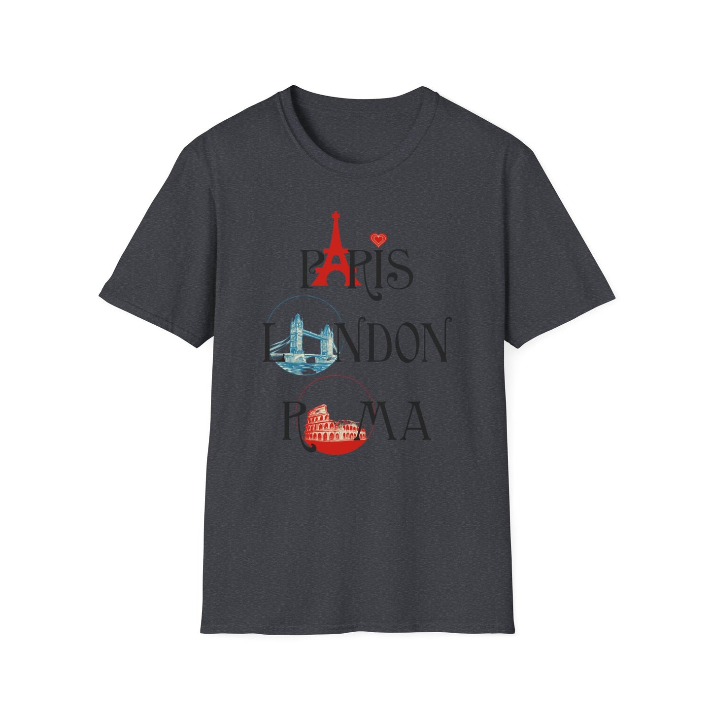 European Escapades: Elite Traveler (London, Roma, Paris) Tee
