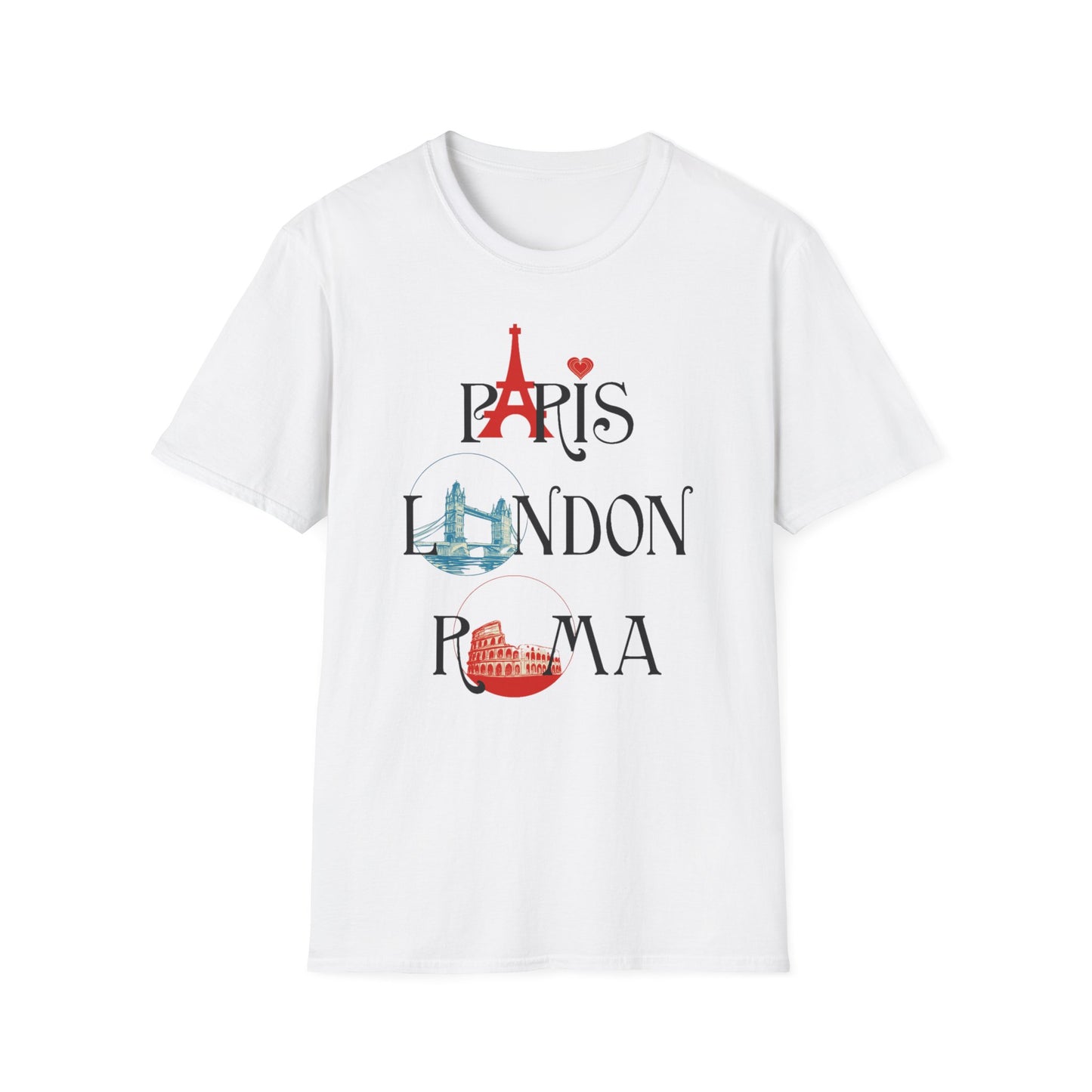 European Escapades: Elite Traveler (London, Roma, Paris) Tee