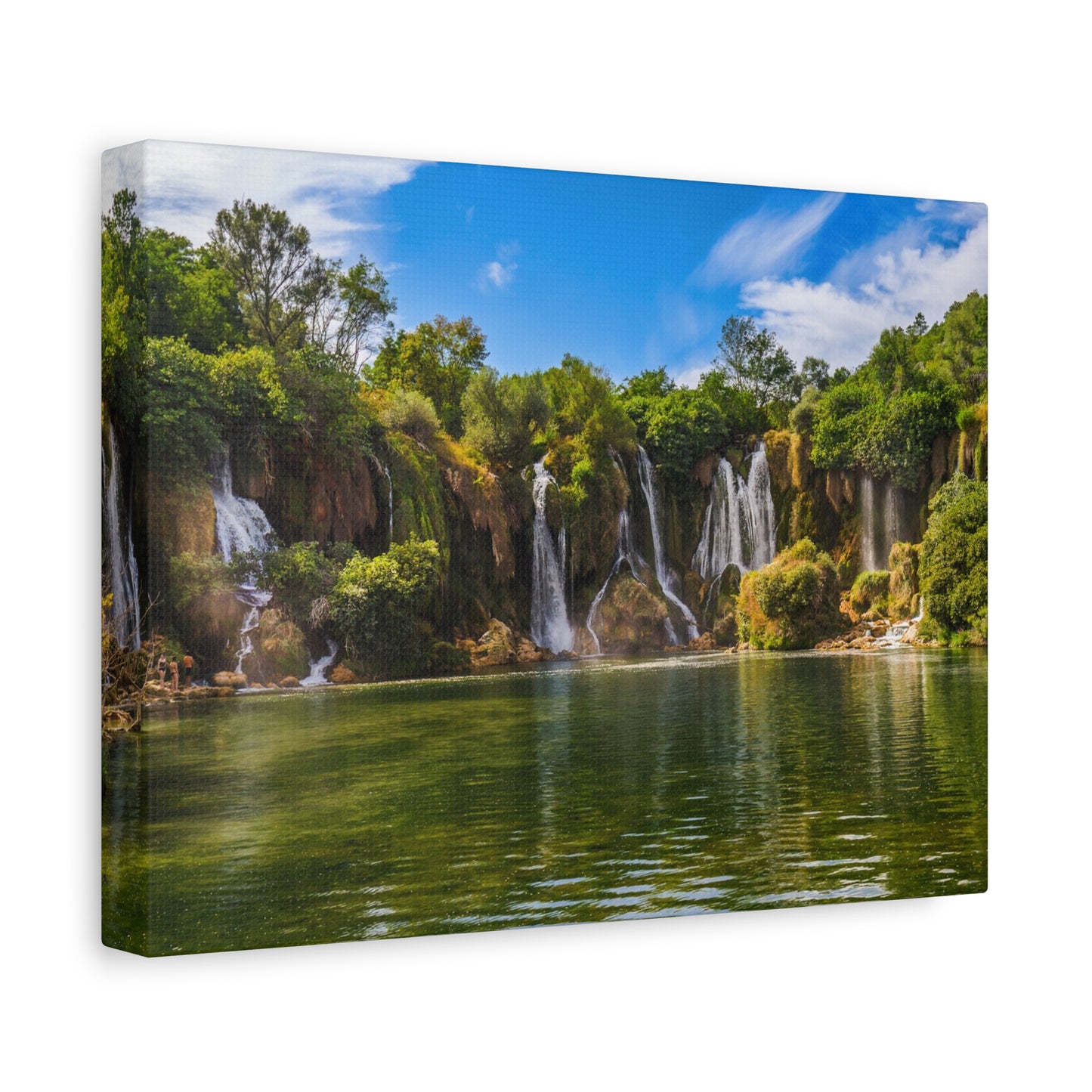 Escape to Paradise: Kravica Waterfall Matte Canvas