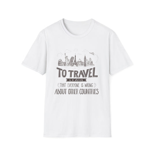 Travel Inspired Unisex Softstyle T-Shirt - Perfect Gift for Wanderlust Lovers