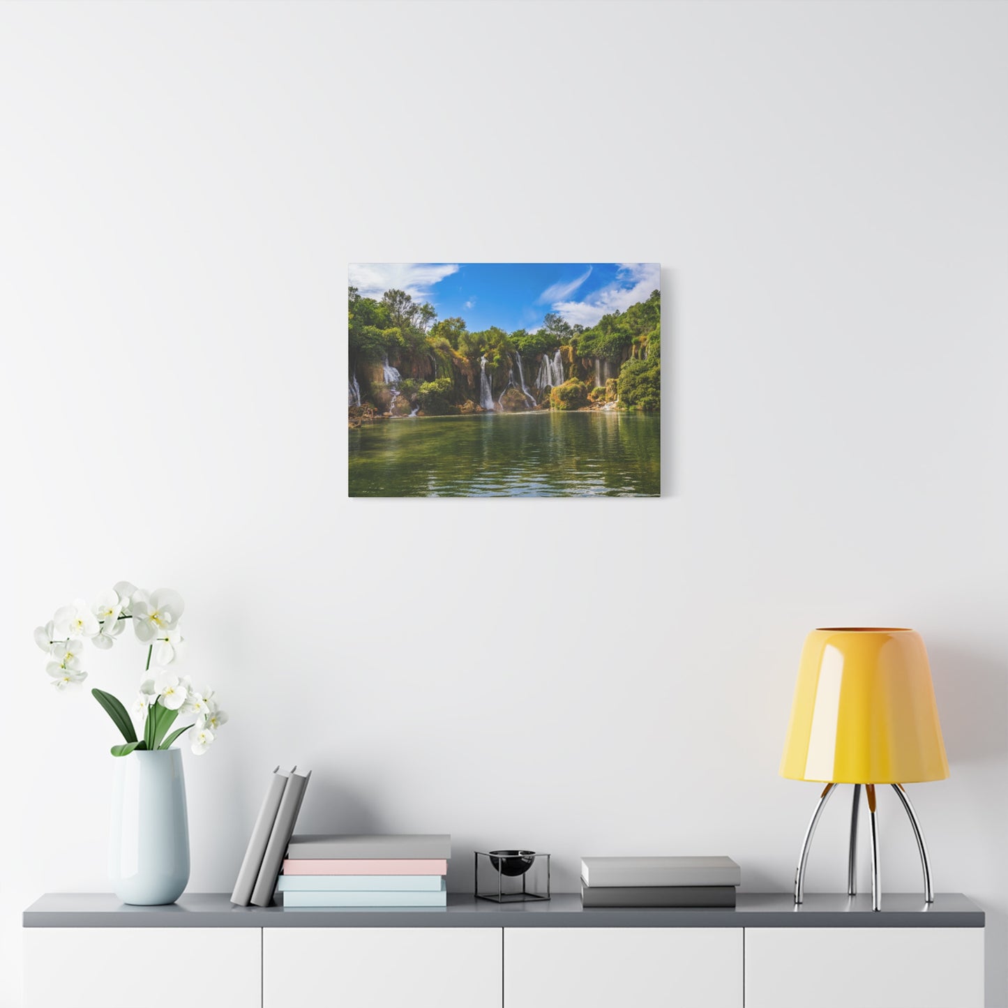Escape to Paradise: Kravica Waterfall Matte Canvas