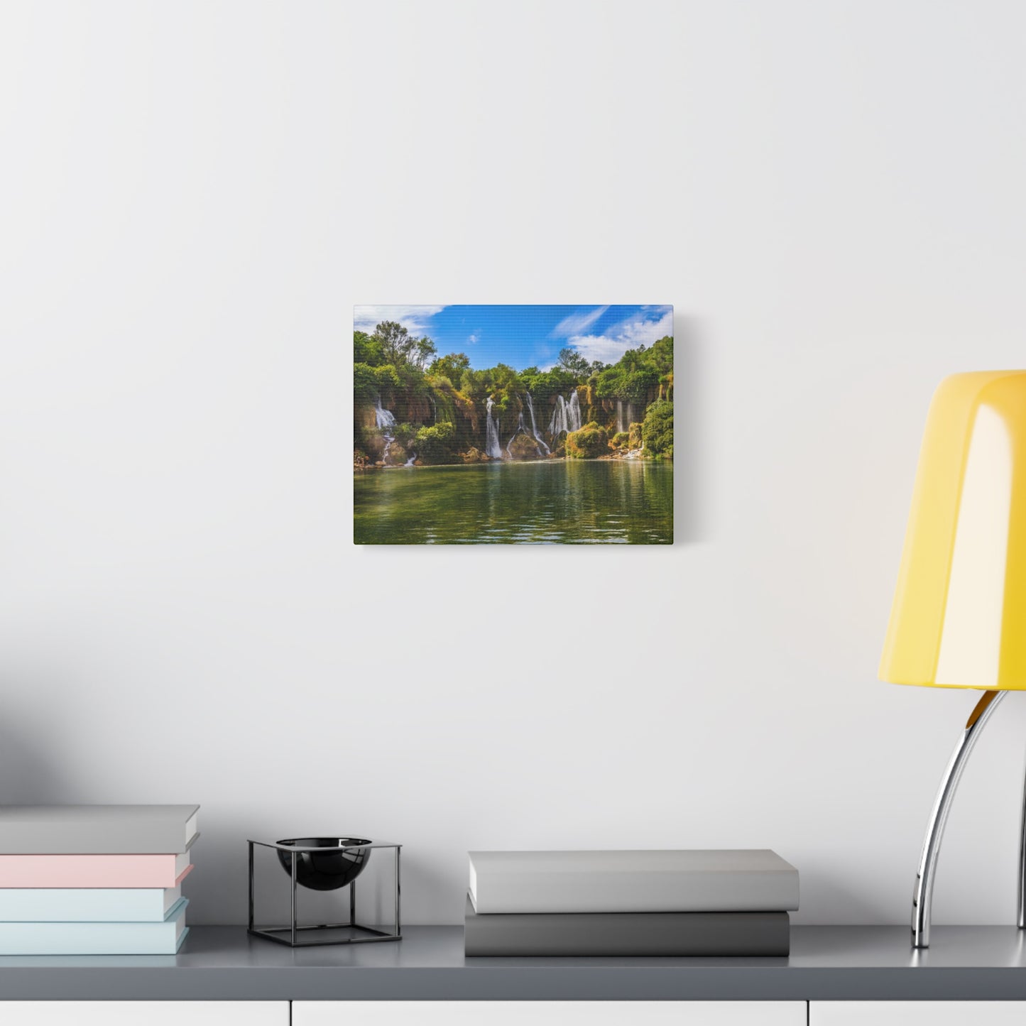 Escape to Paradise: Kravica Waterfall Matte Canvas