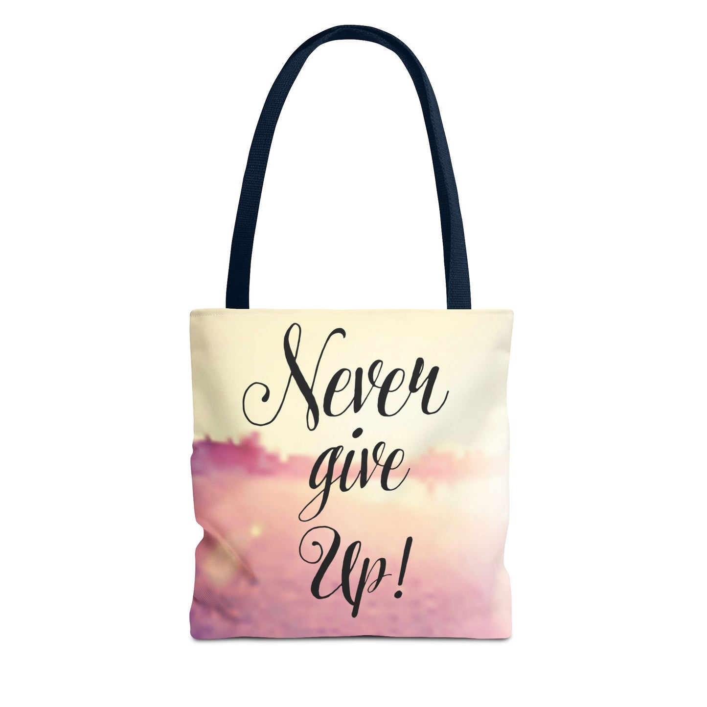 Inspirational Tote Bag - 'Never Give Up' & 'Always Believe in Yourself'