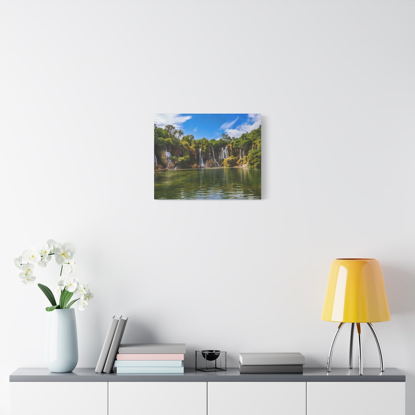 Escape to Paradise: Kravica Waterfall Matte Canvas