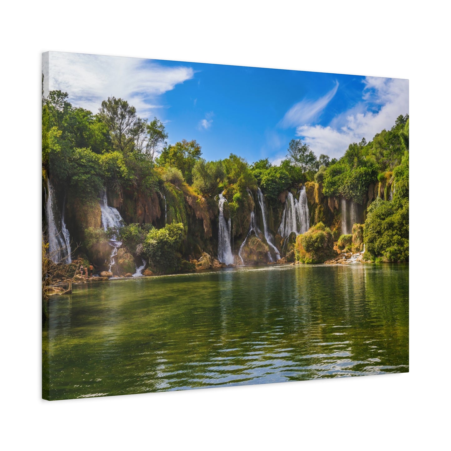 Escape to Paradise: Kravica Waterfall Matte Canvas